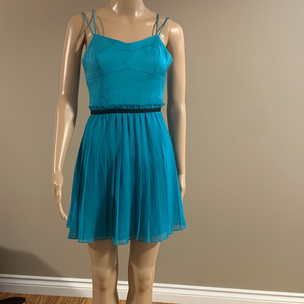 BCBGeneration Vibrant Blue Mini Dress size 4, spaghetti strap